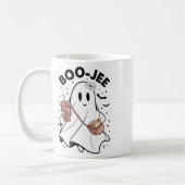 シーズン不気味かわいい幽霊ハロウィーンのコスチュームBoujee コーヒーマグカップ (左)