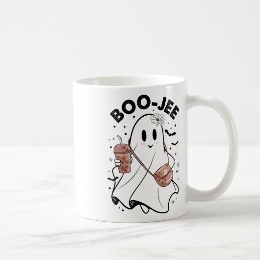 シーズン不気味かわいい幽霊ハロウィーンのコスチュームBoujee コーヒーマグカップ (右)
