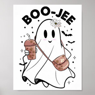 シーズン不気味かわいい幽霊ハロウィーンのコスチュームBoujee ポスター