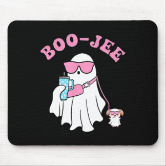 シーズン不気味かわいい幽霊ハロウィーンのコスチュームBoujee マウスパッド