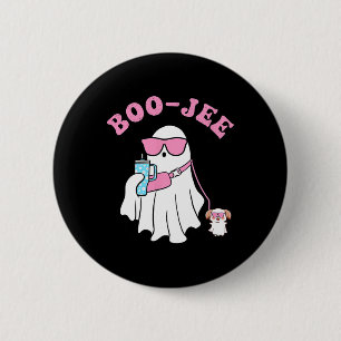 シーズン不気味かわいい幽霊ハロウィーンのコスチュームBoujee 缶バッジ
