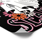 シーズン不気味かわいい幽霊ハロウィーンの衣装フローラ ポスター (角)