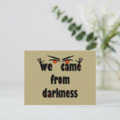 シーズン不気味の面白いハロウィーン シーズンポストカード (スタンド正面)