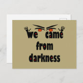 シーズン不気味の面白いハロウィーン シーズンポストカード (正面/裏面)