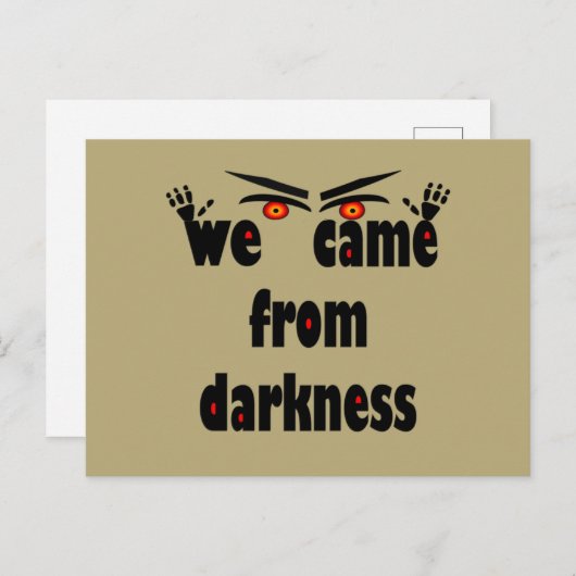 シーズン不気味の面白いハロウィーン シーズンポストカード (正面/裏面)