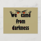 シーズン不気味の面白いハロウィーン シーズンポストカード (正面)