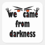 シーズン不気味の面白いハロウィーン スクエアシール (正面)