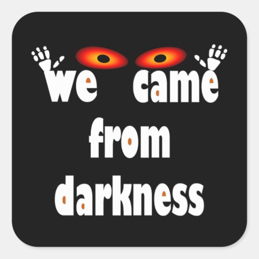 シーズン不気味の面白いハロウィーン スクエアシール (正面)