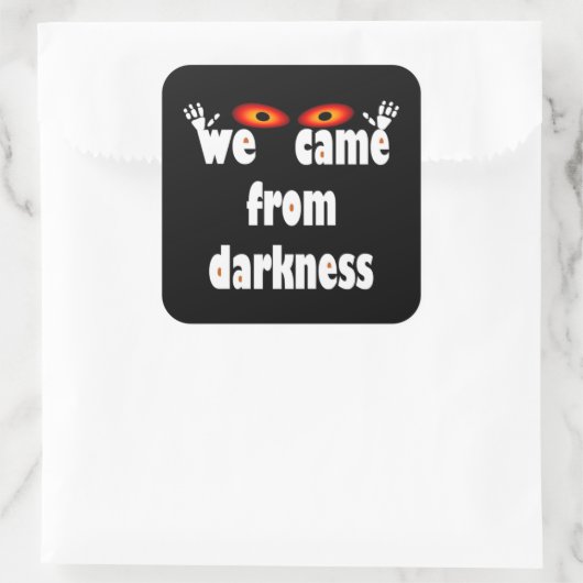 シーズン不気味の面白いハロウィーン スクエアシール (バッグ)