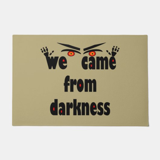 シーズン不気味の面白いハロウィーン ドアマット (正面)