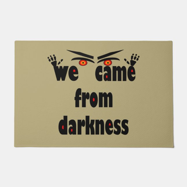 シーズン不気味の面白いハロウィーン ドアマット (正面)