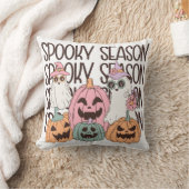 シーズン不気味カワイイ幽霊カボチャレトロハロウィーン クッション (ブランケット)
