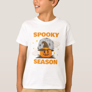 シーズン不気味カワイオレンジカボチャのハロウィーン Tシャツ