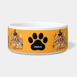 シーズン不気味キュートゴールデンレトリバーハロウィーンドッグ ボウル