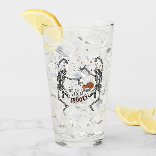 シーズン不気味スケルトン踊り タンブラーグラス (アイス正面)