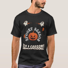 シーズン不気味ハロウィーンデザインと幽霊 Tシャツ