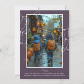 シーズン不気味ハロウィーンフォトカード (裏面)