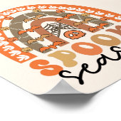 シーズン不気味ハロウィーンレインボー秋 ポスター (角)