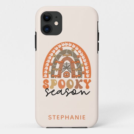 シーズン不気味ハロウィーンレインボー秋 Case-Mate iPhoneケース (裏面)
