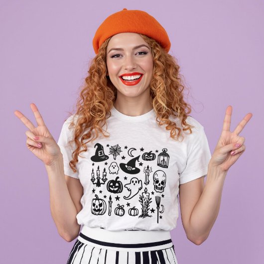 シーズン不気味ハロウィーン幽霊とカボチャ Tシャツ