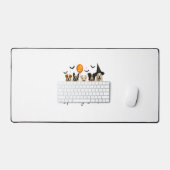 シーズン不気味ハロウィーン犬 デスクマット (キーボード&マウス)