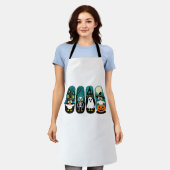 シーズン不気味ハロウィーン エプロン (着用した状態)