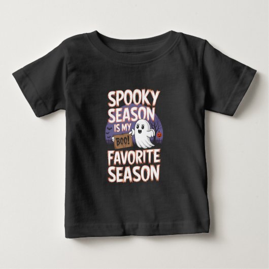 シーズン不気味ハロウィーン ベビーTシャツ (正面)