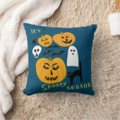 シーズン不気味パンプキンス幽霊こうもりハッピーハローウィン クッション (ブランケット)
