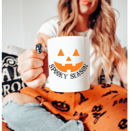 シーズン不気味パンプキン顔キュートハロウィンマグ コーヒーマグカップ