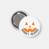 シーズン不気味パンプキン顔ハロウィーン マグネット (正面/裏面)
