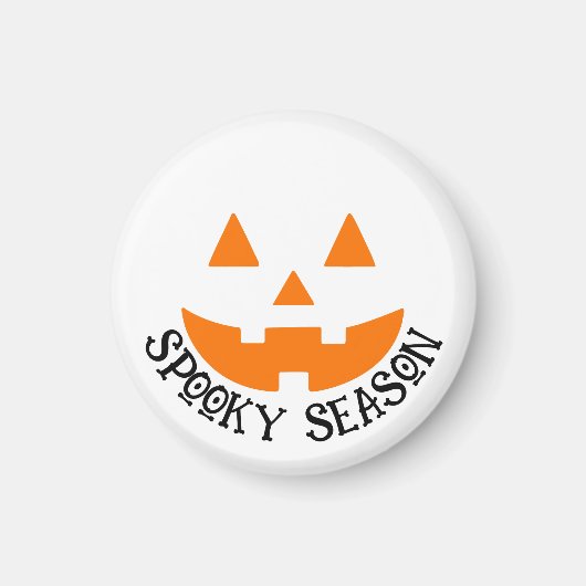 シーズン不気味パンプキン顔ハロウィーン マグネット (正面)