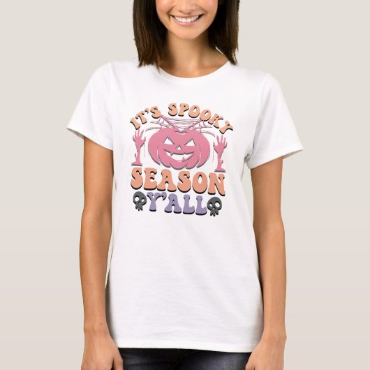 シーズン不気味Y'all | パンプキンハロウィーン Tシャツ (正面)