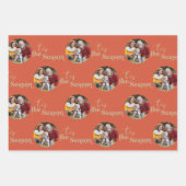 シーズン中の写真セット3 ラッピングペーパーシート (正面2)