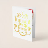 シーズン信じ、クリスマス・ホリデー、ZSSPG 箔カード (正面)