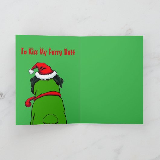 シーズン到来！パグ カード (内部)