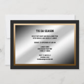 シーズン到来！ブラックゴールドのフルール・ド・リス・パーティ 招待状 (裏面)