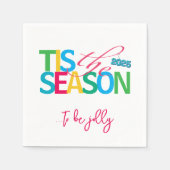 シーズン到来 ホリデー カクテル ナプキン スタンダードカクテルナプキン (正面)