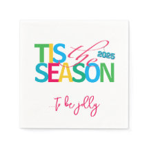 シーズン到来 ホリデー カクテル ナプキン