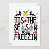 シーズン到来!凍えようぜ Tシャツ 招待状 (正面/裏面)