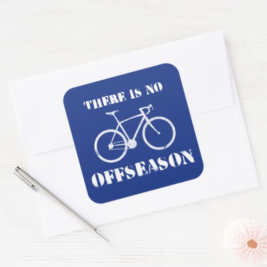 シーズン外のサイクリングはない スクエアシール (封筒)