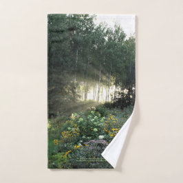 シーズン後半の庭園で太陽の光をフル ハンドタオル