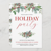 シーズン祝ズホリデーパーティー 招待状 (正面/裏面)
