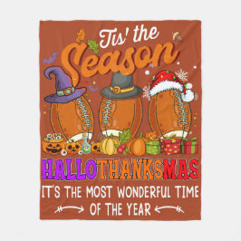 シーズン秋の秋感謝祭サッカー フリースブランケット