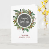 シーズン素朴ズ・グリーティング・クリスマス カード (黄色い花)