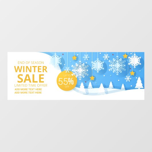 シーズン終わりの最終販売を最大でXX%までパーソナライズ ウィンドウサイン (シート)