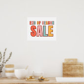 シーズン終了のセールのサイン、カラフル小売販売 ポスター (キッチン)