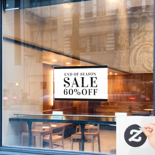 シーズン終了のビジネスストアの販売割引オフ勝利 ウィンドウサイン (カフェ窓)