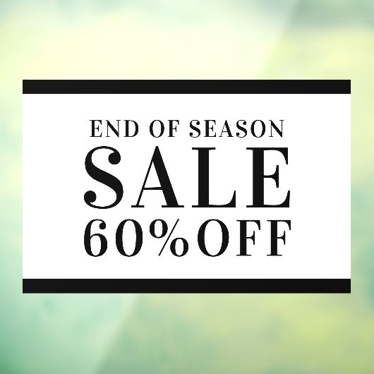 シーズン終了のビジネスストアの販売割引オフ勝利 ウィンドウサイン (シート3)