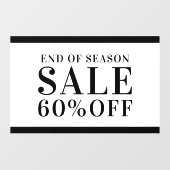 シーズン終了のビジネスストアの販売割引オフ勝利 ウィンドウサイン (シート)