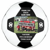シーズン終了の贈り物のアイディアサッカーコーチ，カスタム サッカーボール (正面)
